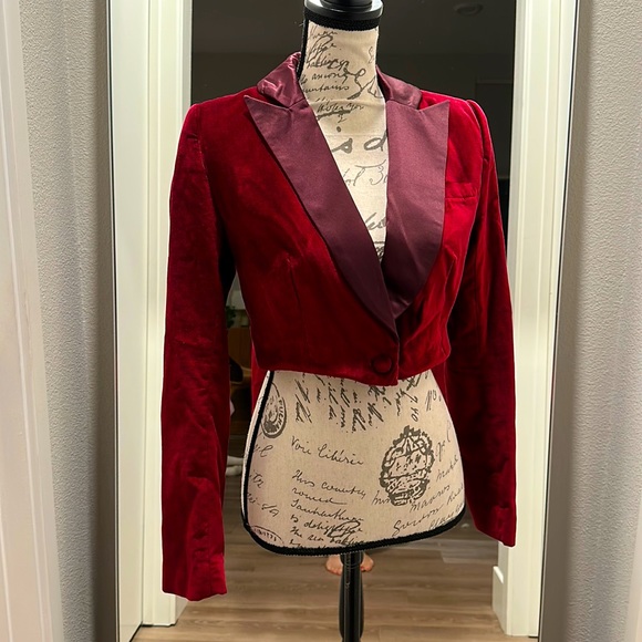 Altuzarra Jackets & Blazers - Altuzarra Cropped Velvet Blazer